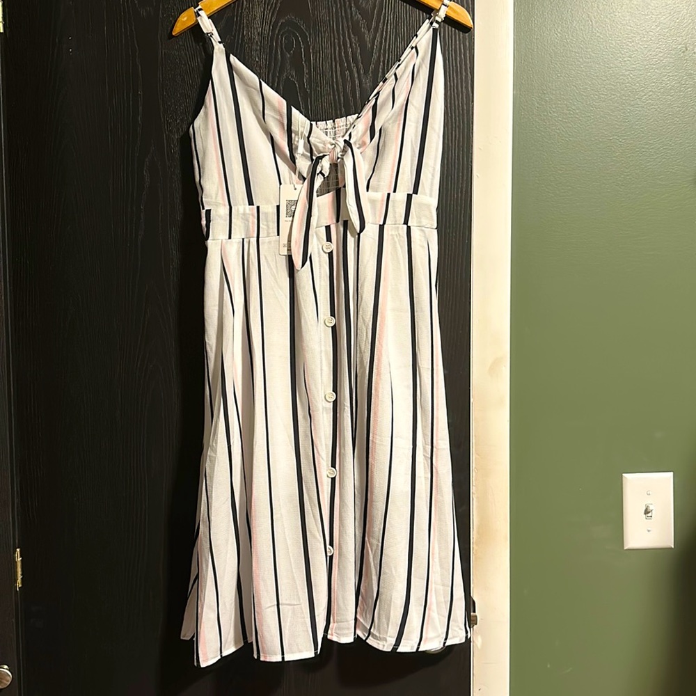 Tie front Midi Dress - XL